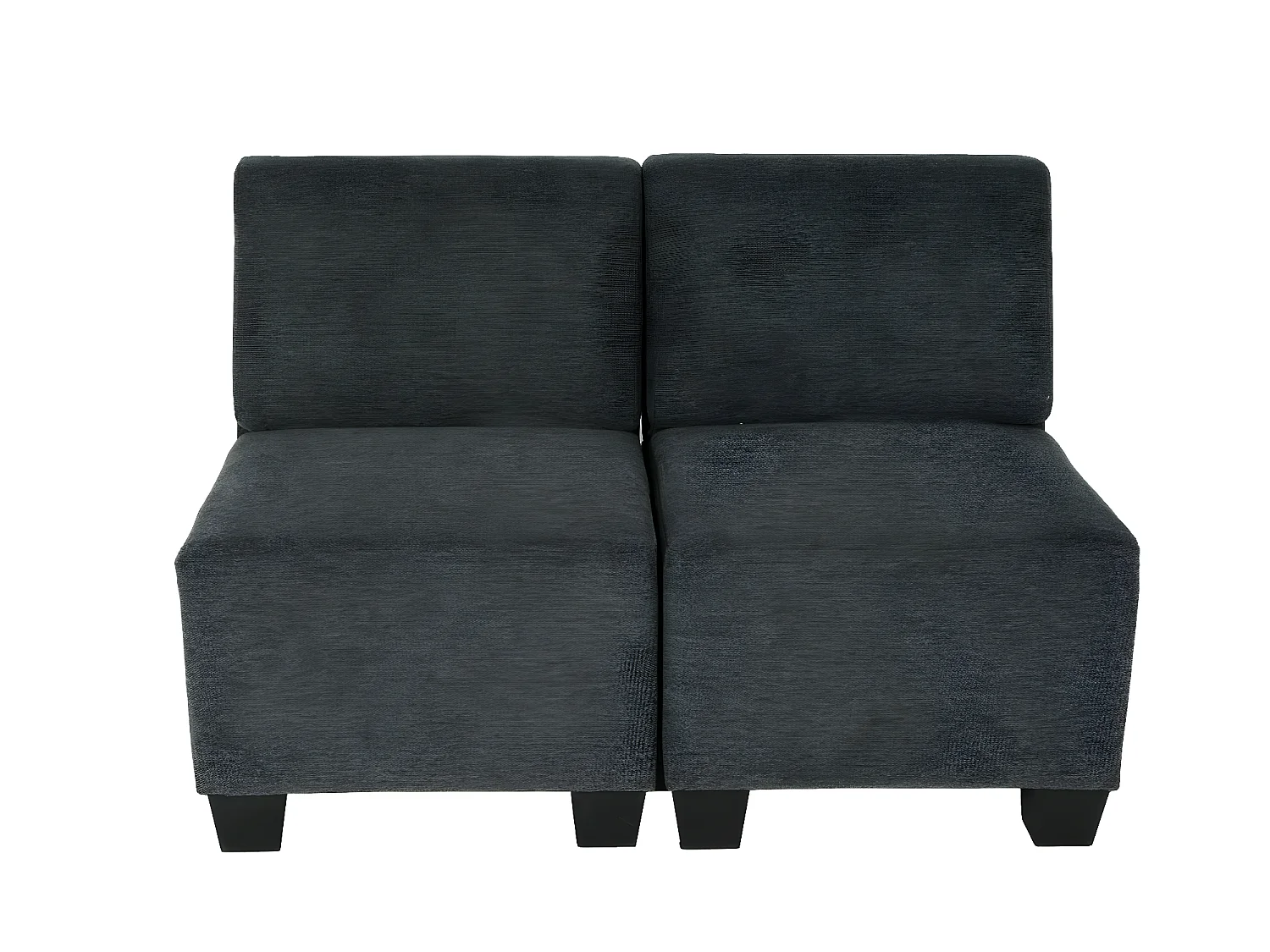 Modułowa sofa 2-osobowa Moncalieri,  antracytowo-szary, bez podłokietników