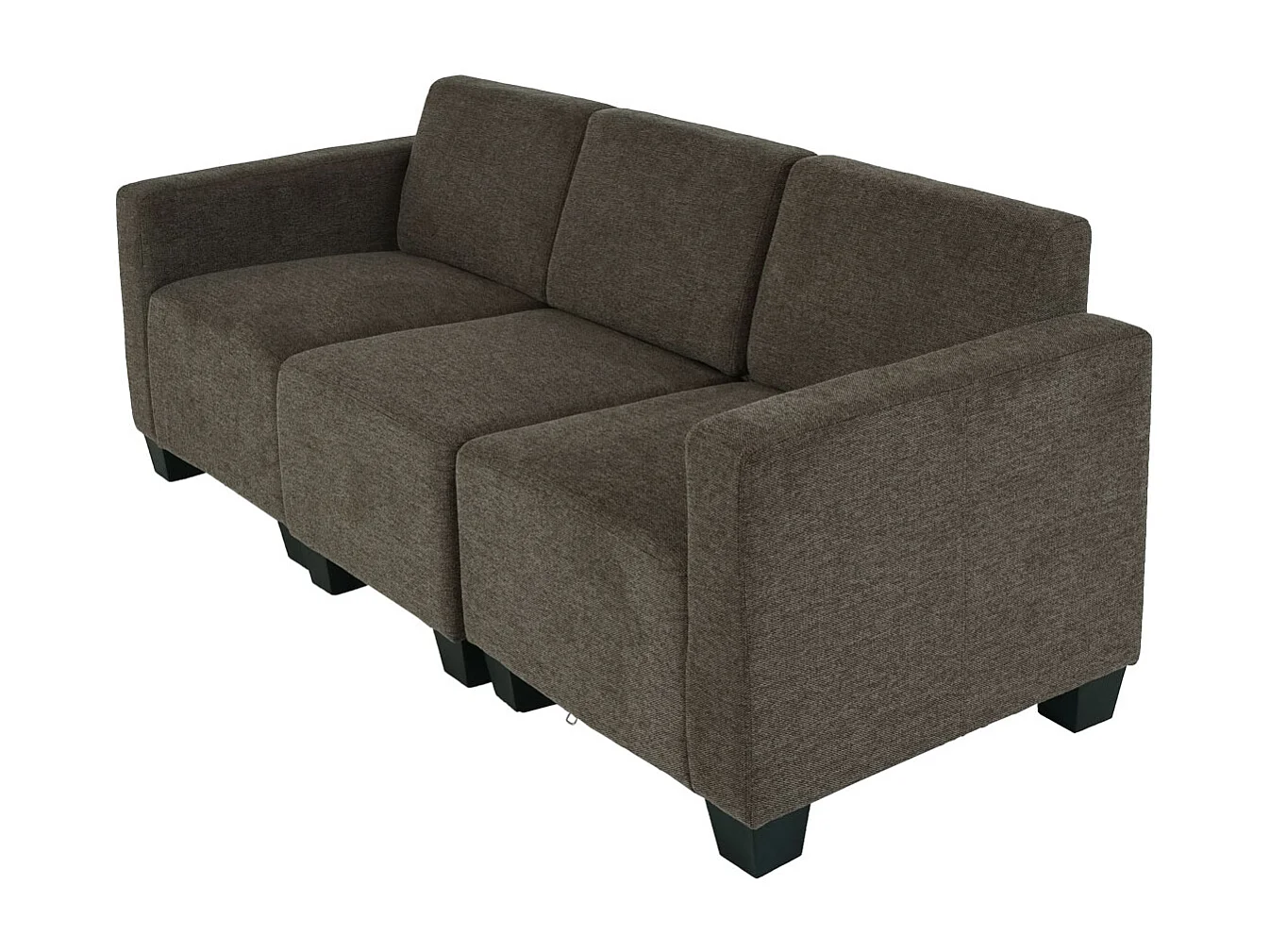 Modułowa sofa 3-osobowa Moncalieri,  brązowy