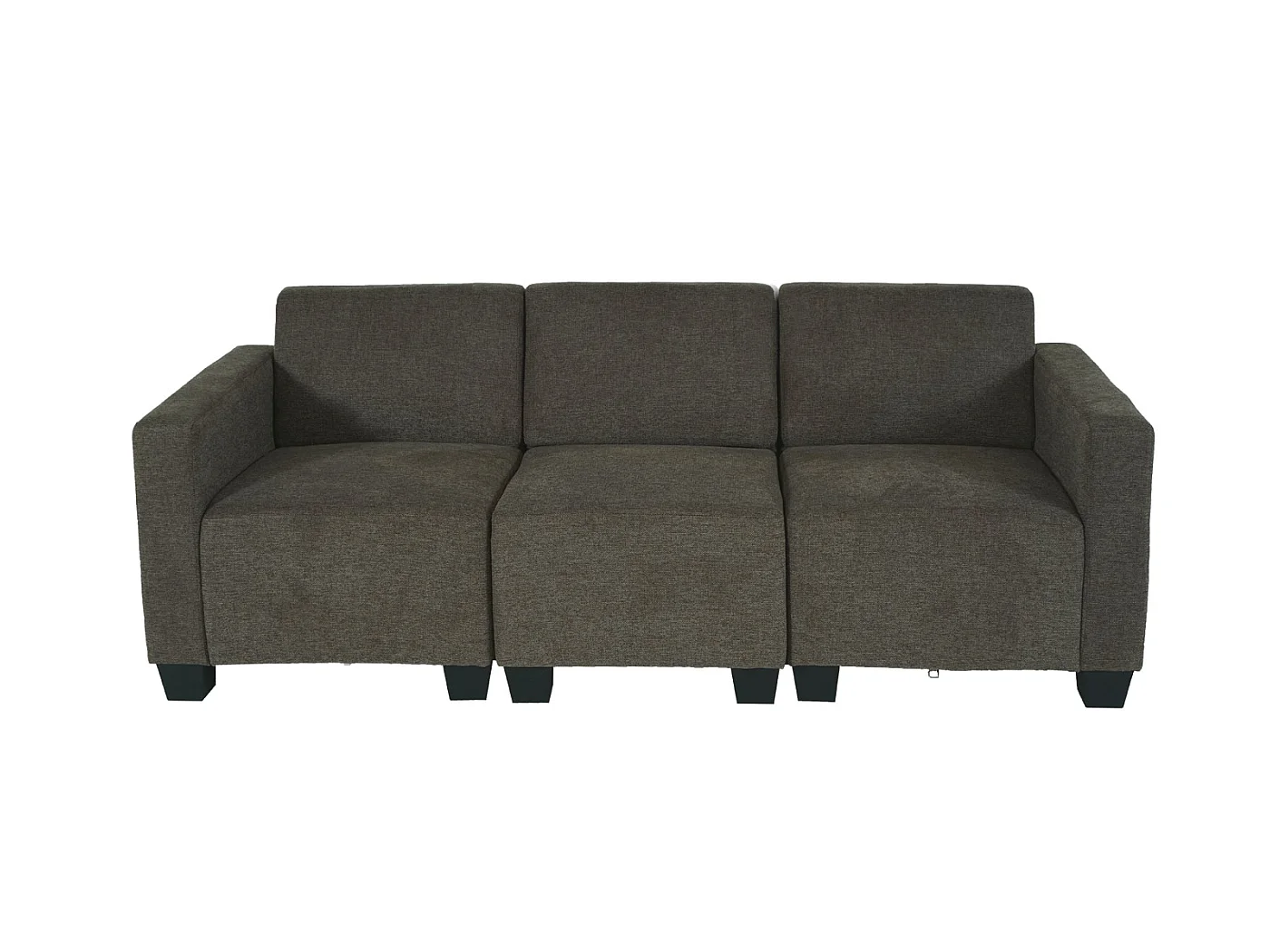 Modułowa sofa 3-osobowa Moncalieri,  brązowa