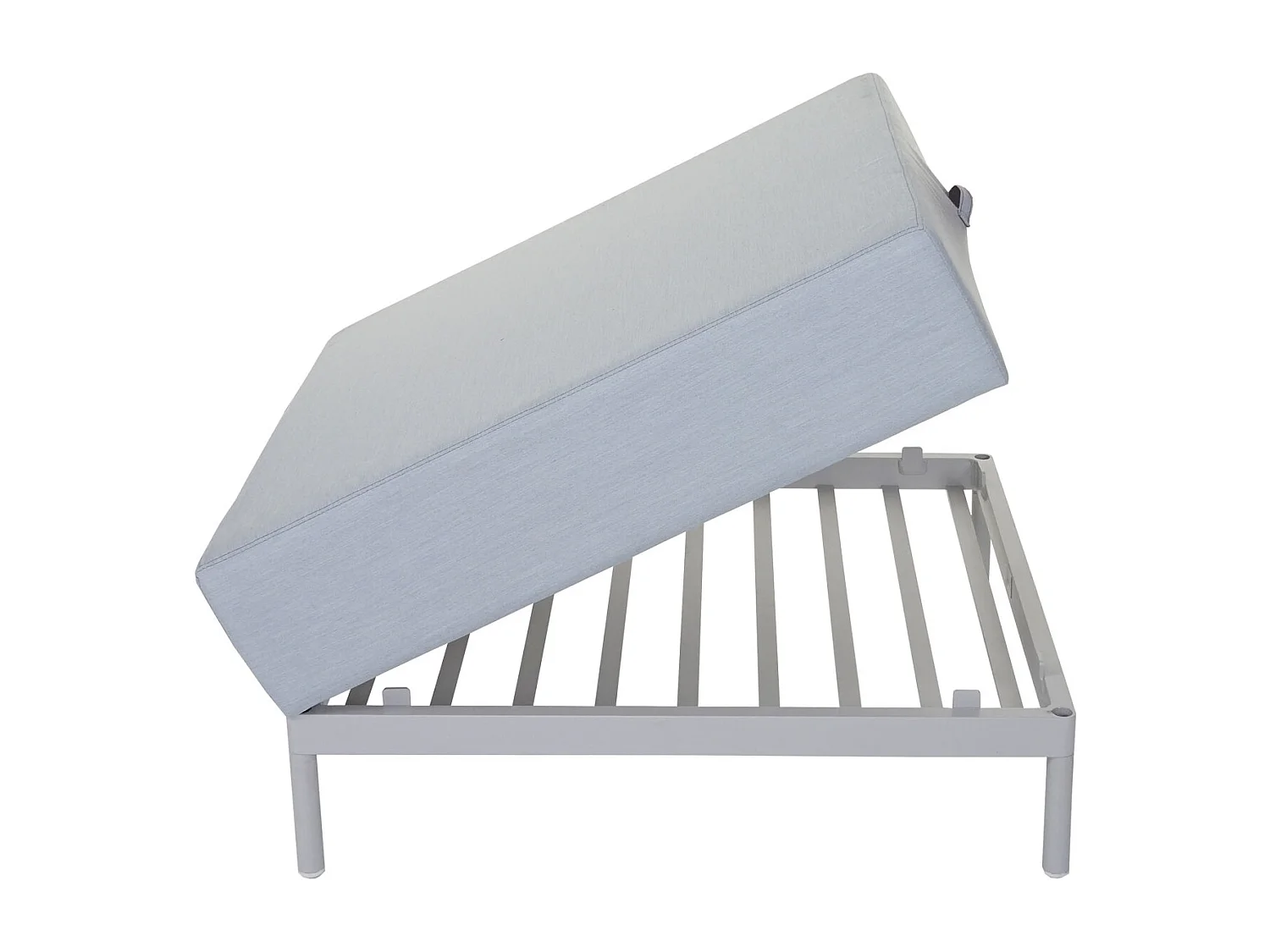 Ecksofa MCW-C47 ohne Ablage, Blau ohne Ablage