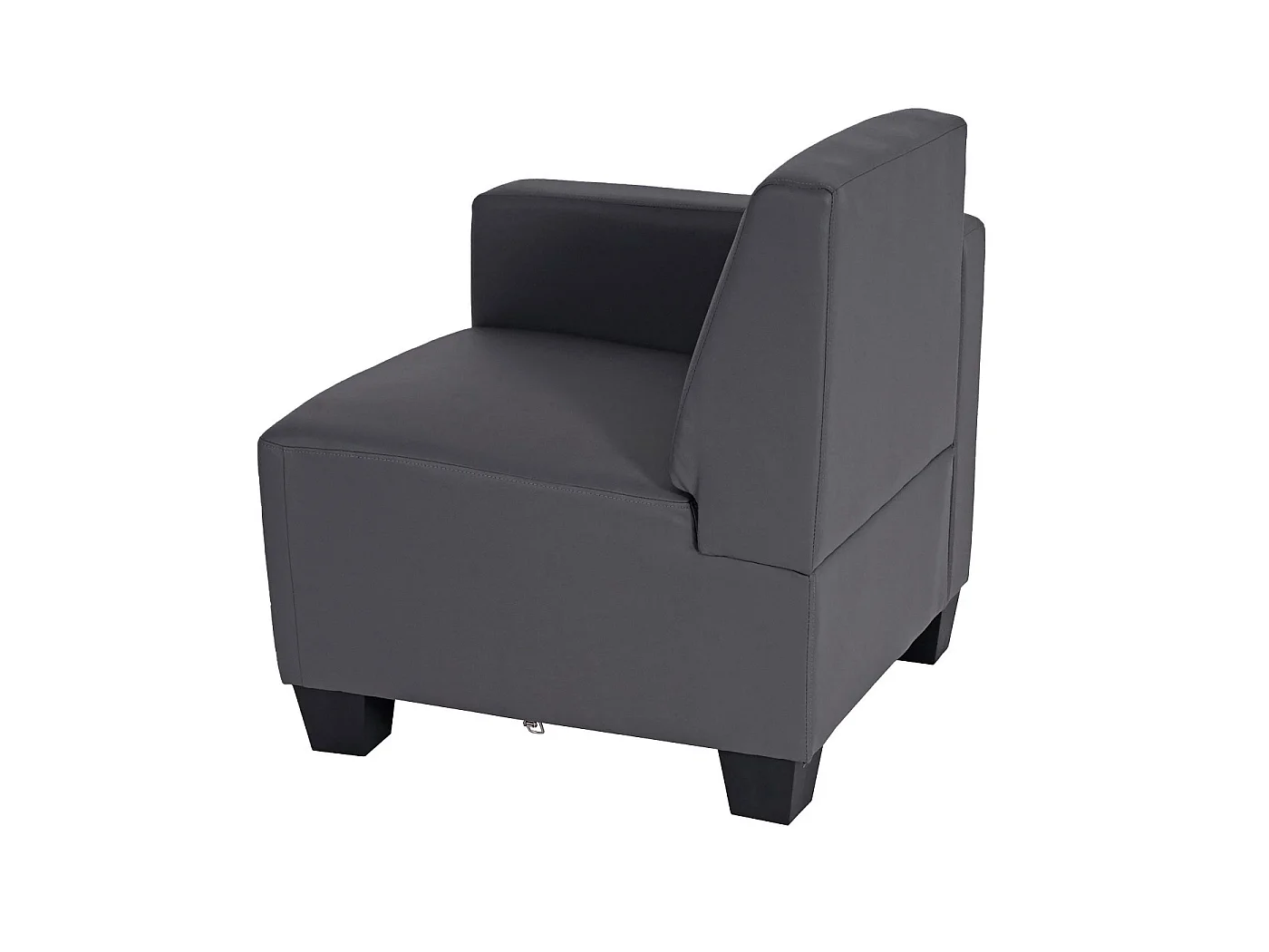 Canapé 4 places Moncalieri,  gris foncé