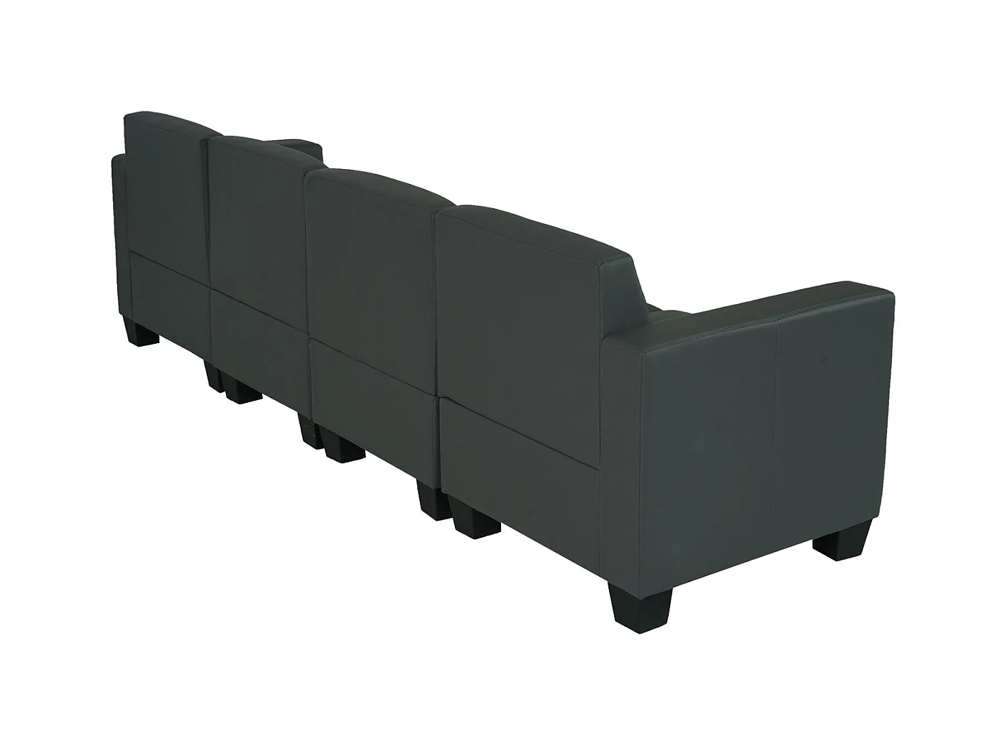 Canapé 4 places Moncalieri,  gris foncé