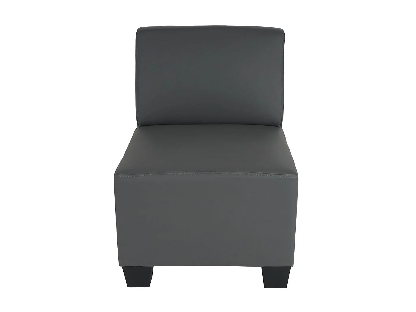 Canapé 4 places Moncalieri,  gris foncé