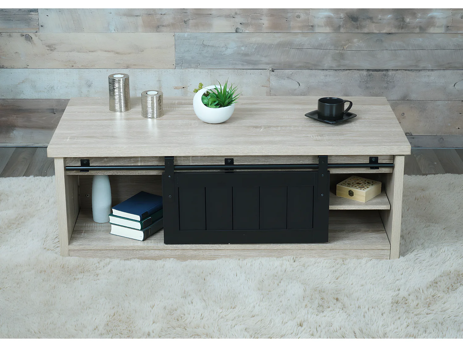 Stolik kawowy MCW-K75,  kolor naturalny