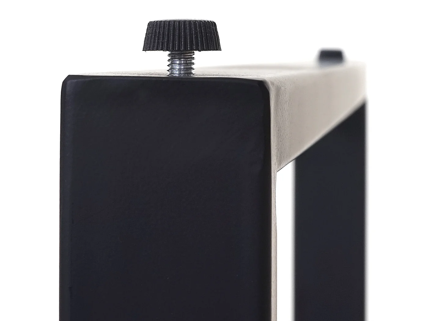 Stolik kawowy Genk T576,  dziki dąb, ciemne metalowe nogi