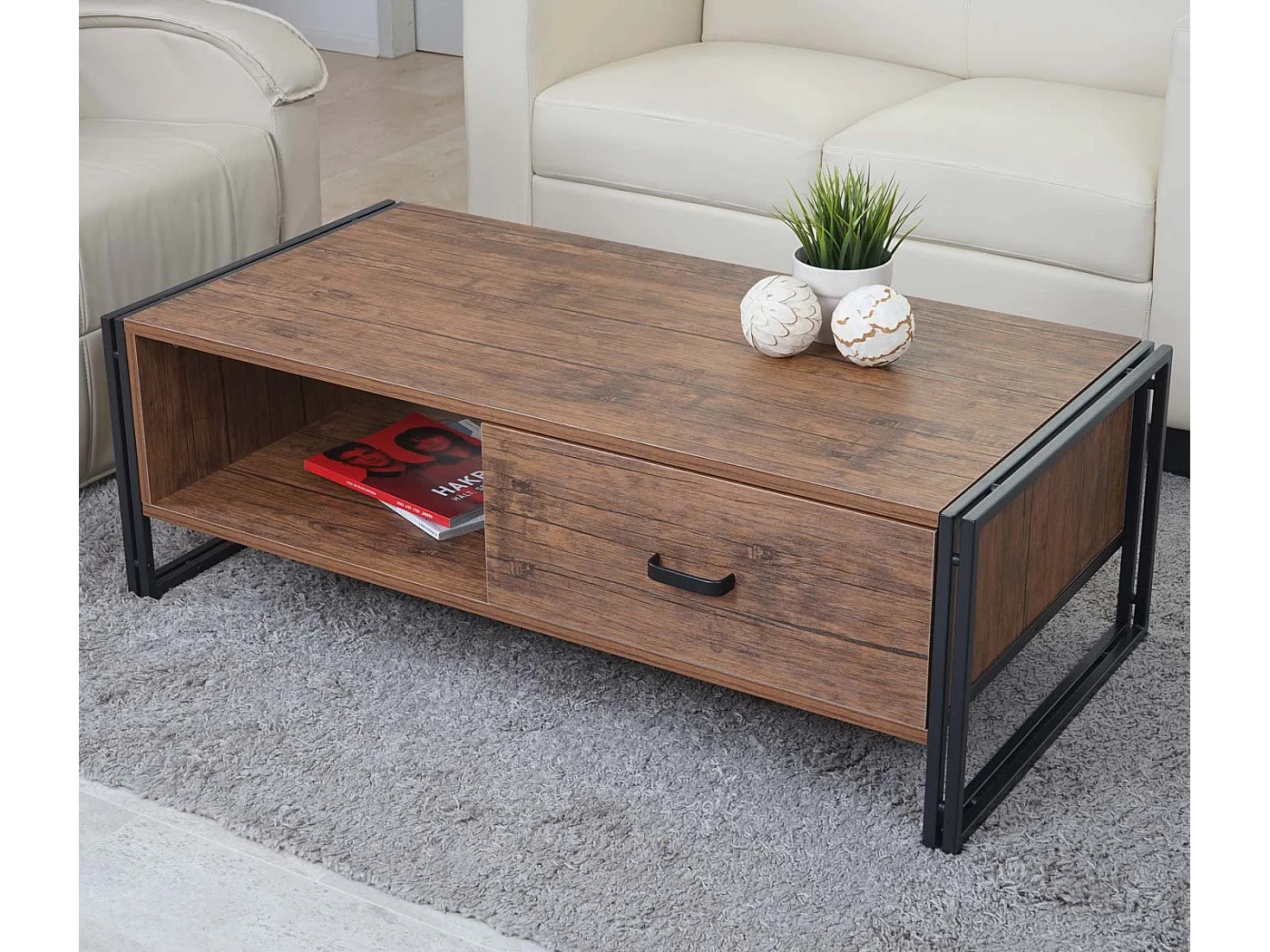 Salontafel MCW-A27,  wilde eik look