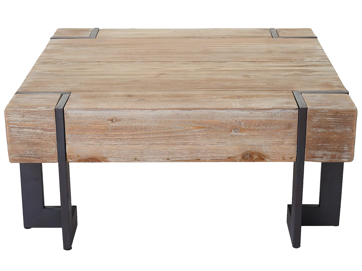 Mesa de centro MCW-A15,  cor natural 90x90cm