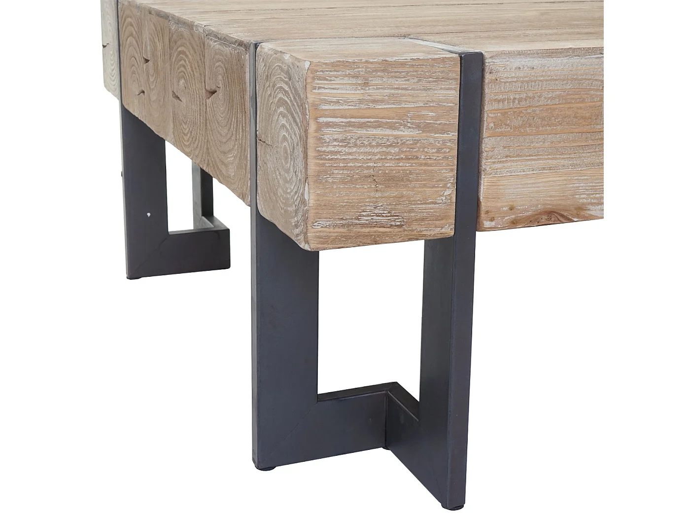 Mesa de centro MCW-A15,  cor natural 90x90cm