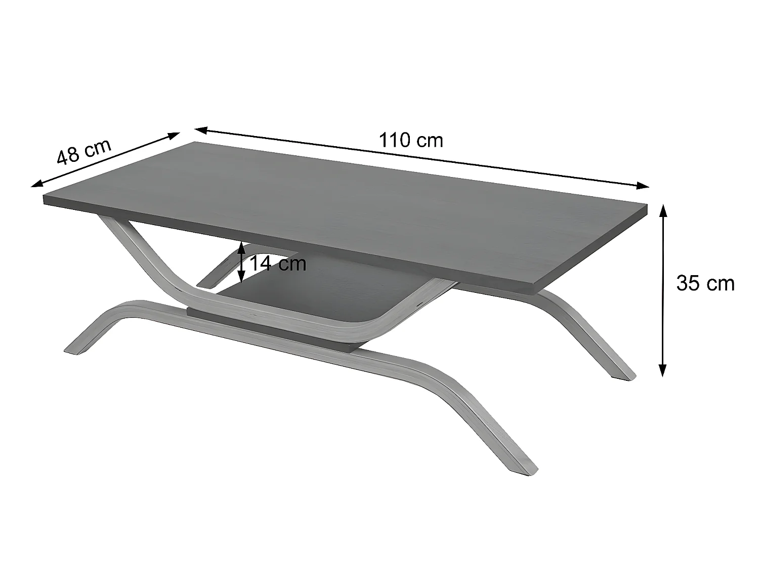 Table basse MCW-H38,  aspect chêne