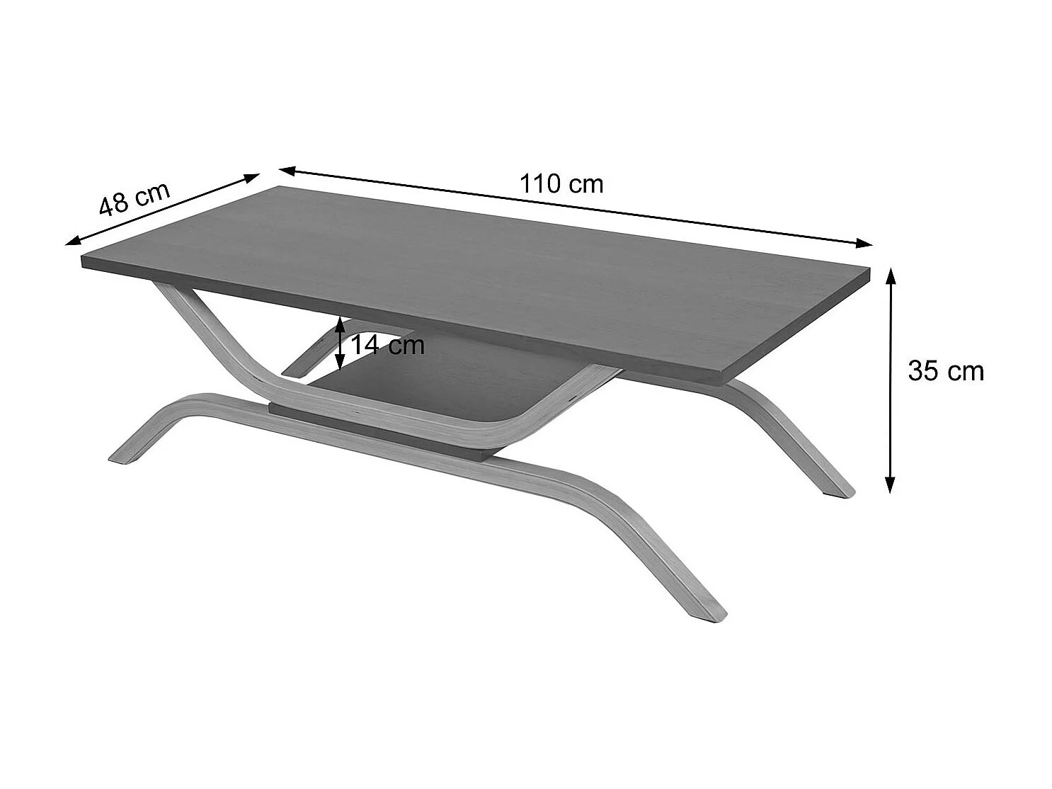 Salontafel MCW-H38,  eiken look