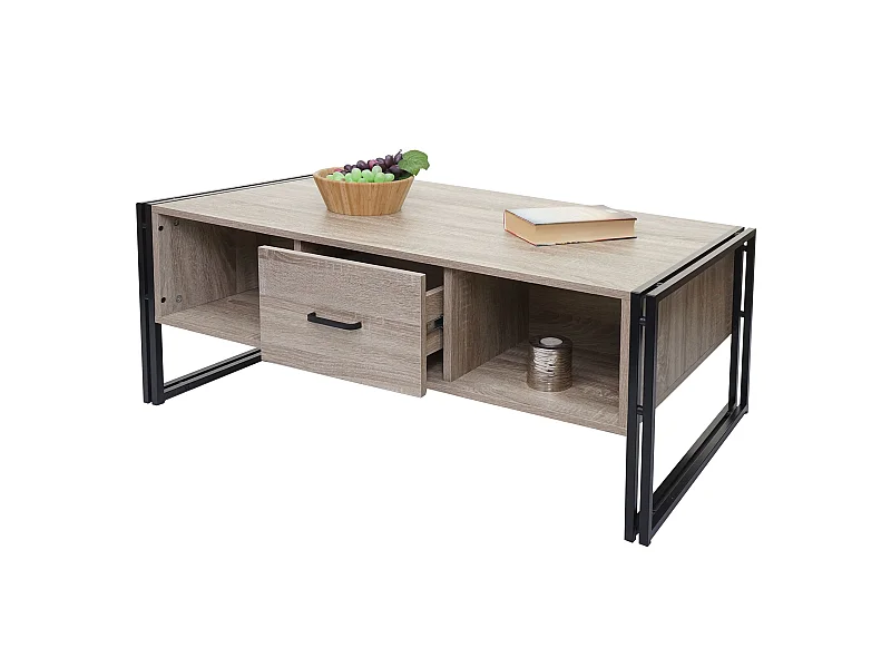 Mesa de centro MCW-A27b,  aspecto roble