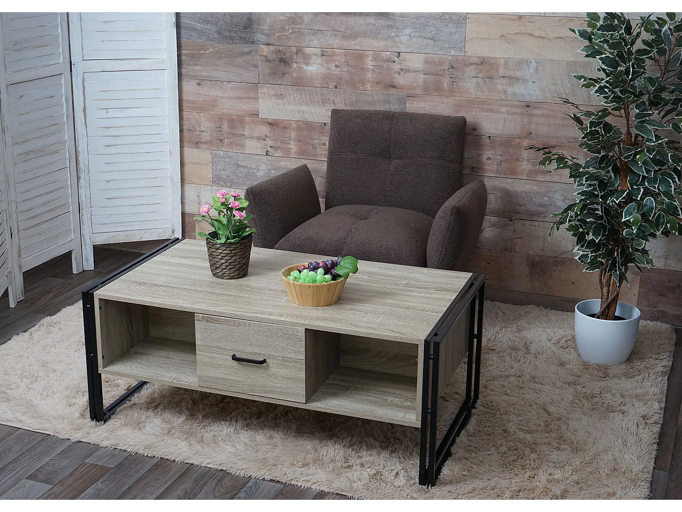 Salontafel MCW-A27b,  eiken look