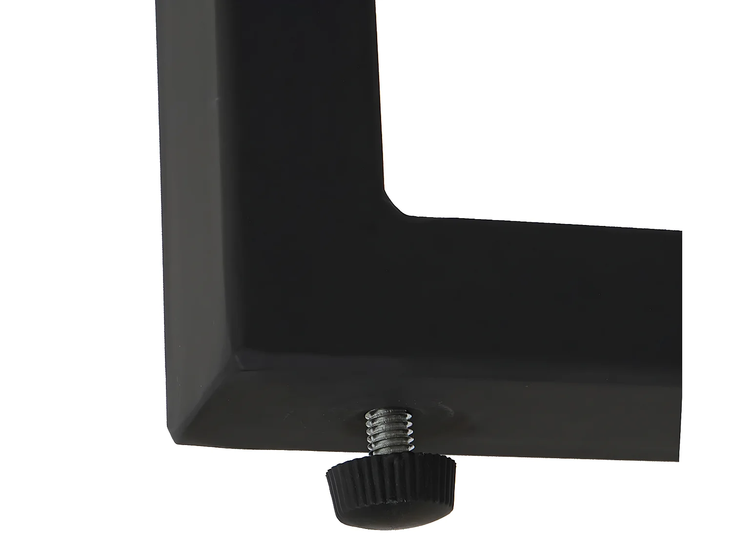 Table basse Genk T576,  wengé, pieds métalliques foncés