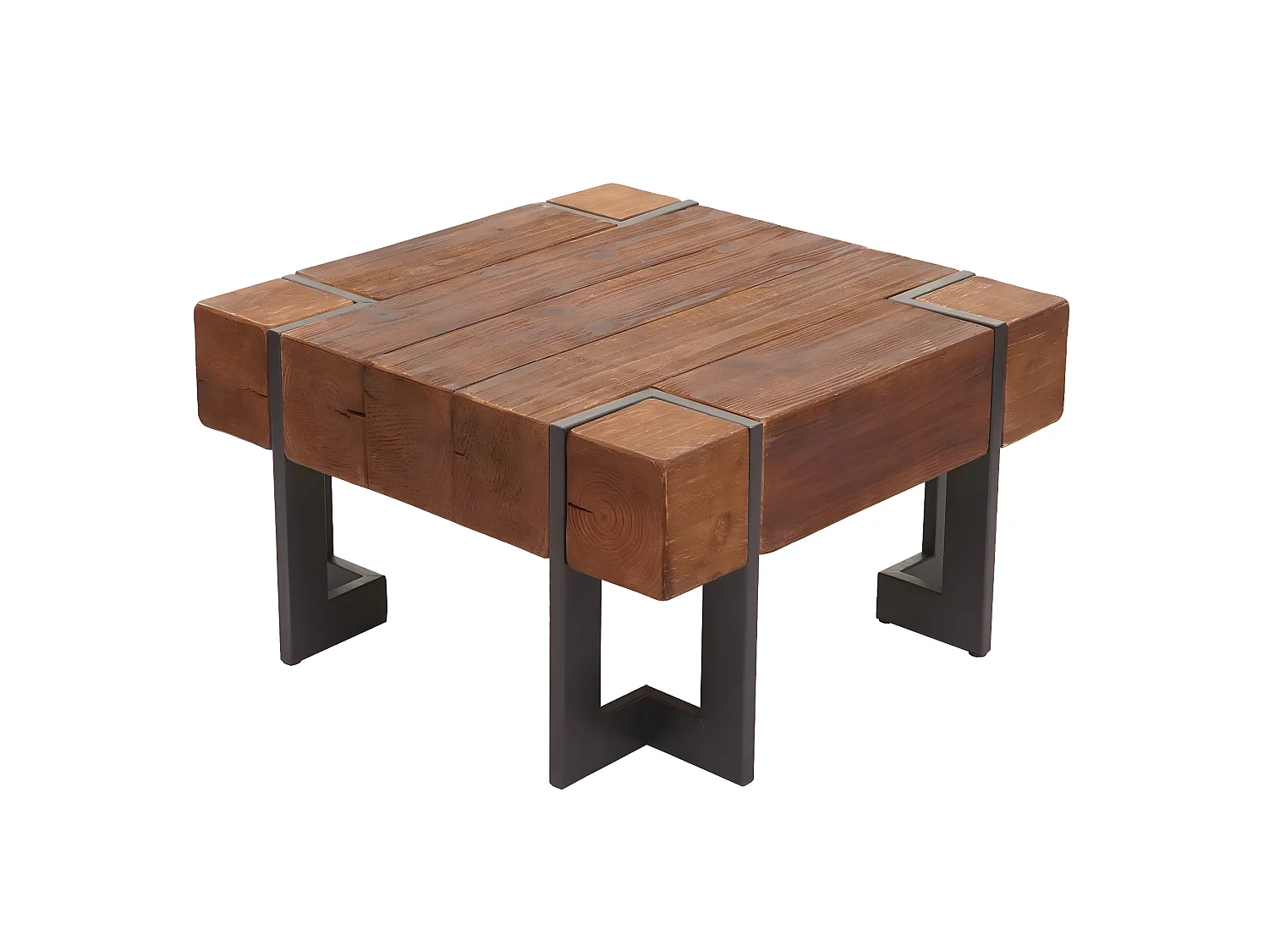 Stolik kawowy MCW-A15,  brązowy 70x70cm