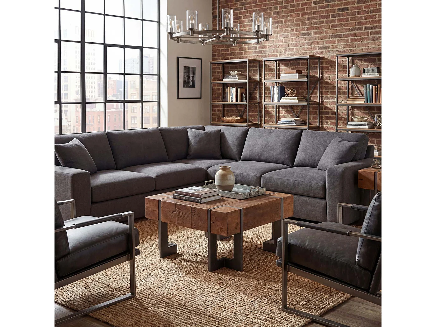 Stolik kawowy MCW-A15,  brązowy 70x70cm