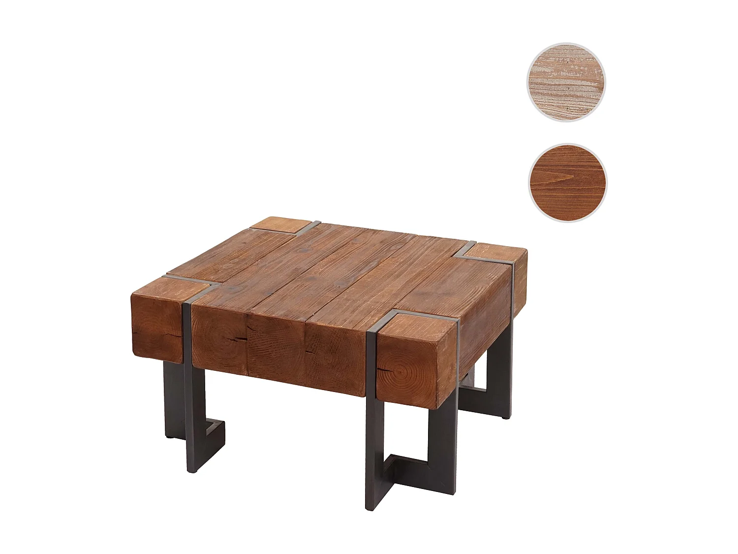 Stolik kawowy MCW-A15,  brązowy 70x70cm