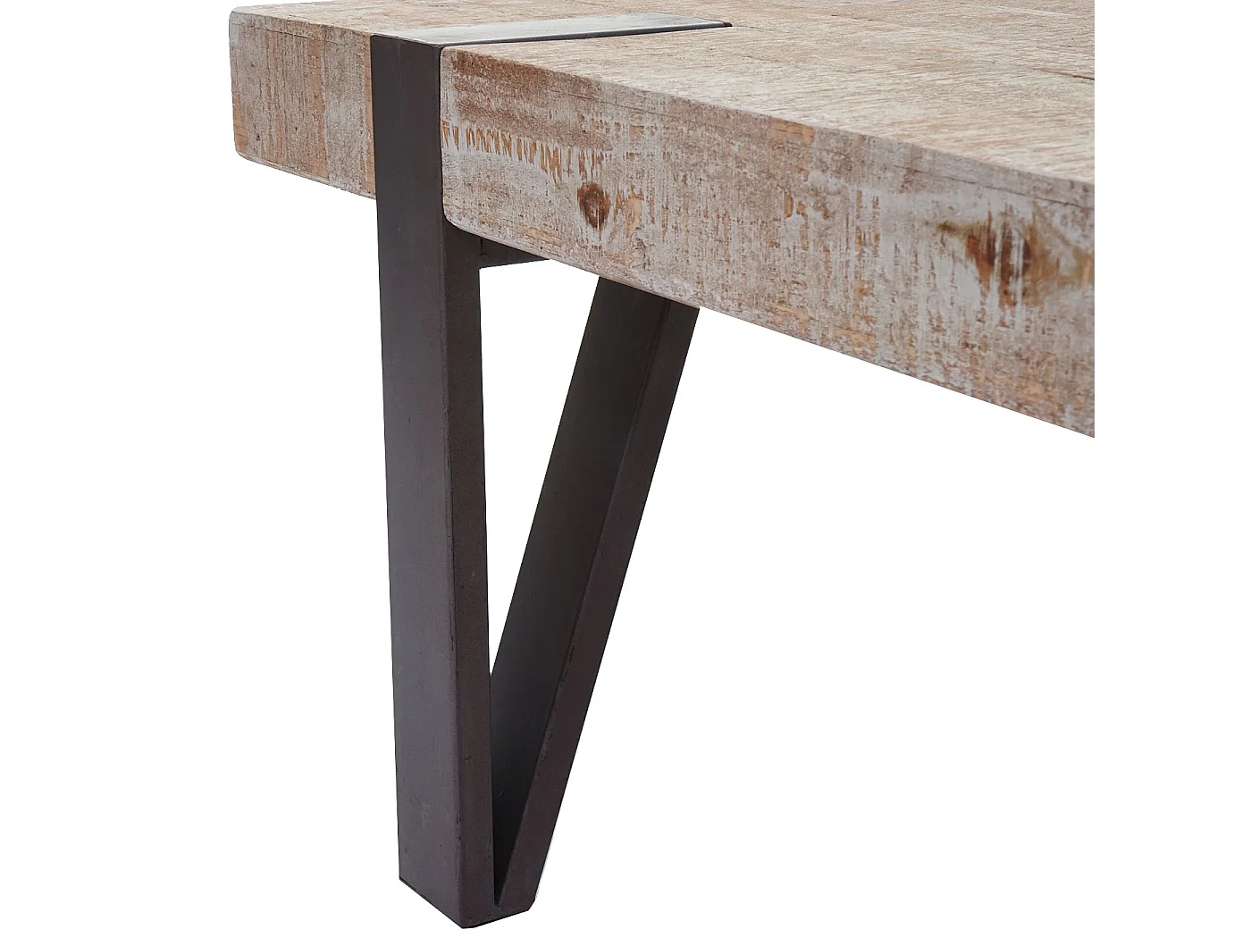 Couchtisch MCW-A15b, Wohnzimmertisch, Tanne Holz rustikal massiv MVG-zertifiziert 40x120x60cm