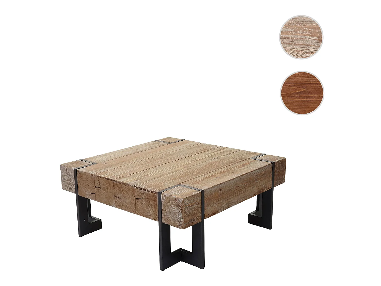 Mesa de centro MCW-A15,  color natural 60x60cm