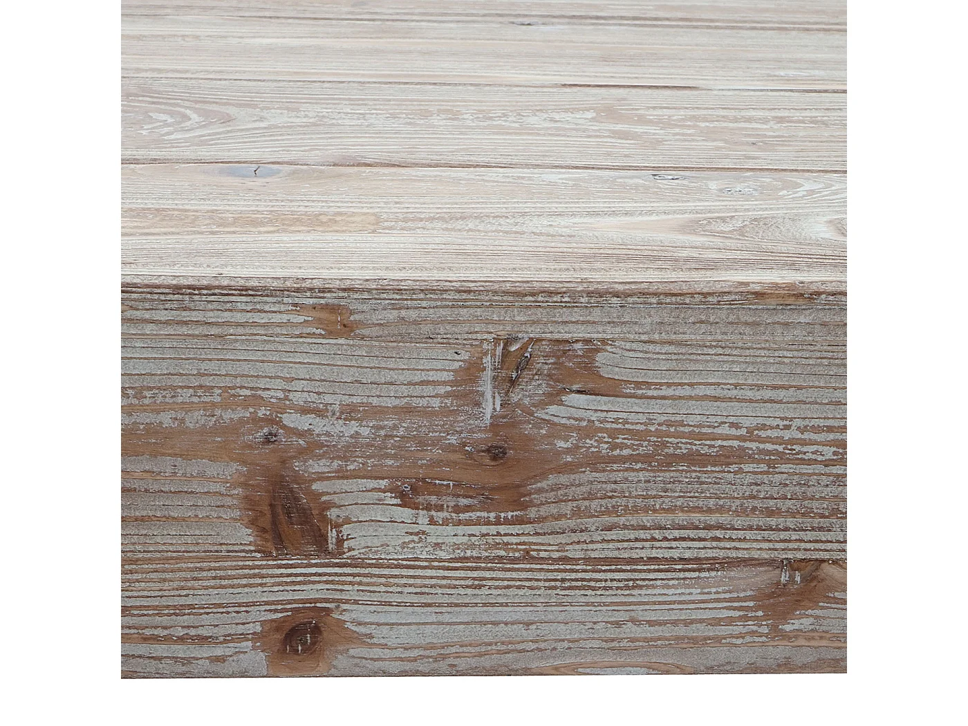 Table basse MCW-A15a, Table basse de salon MCW-A15, sapin massif rustique 40x120x60cm