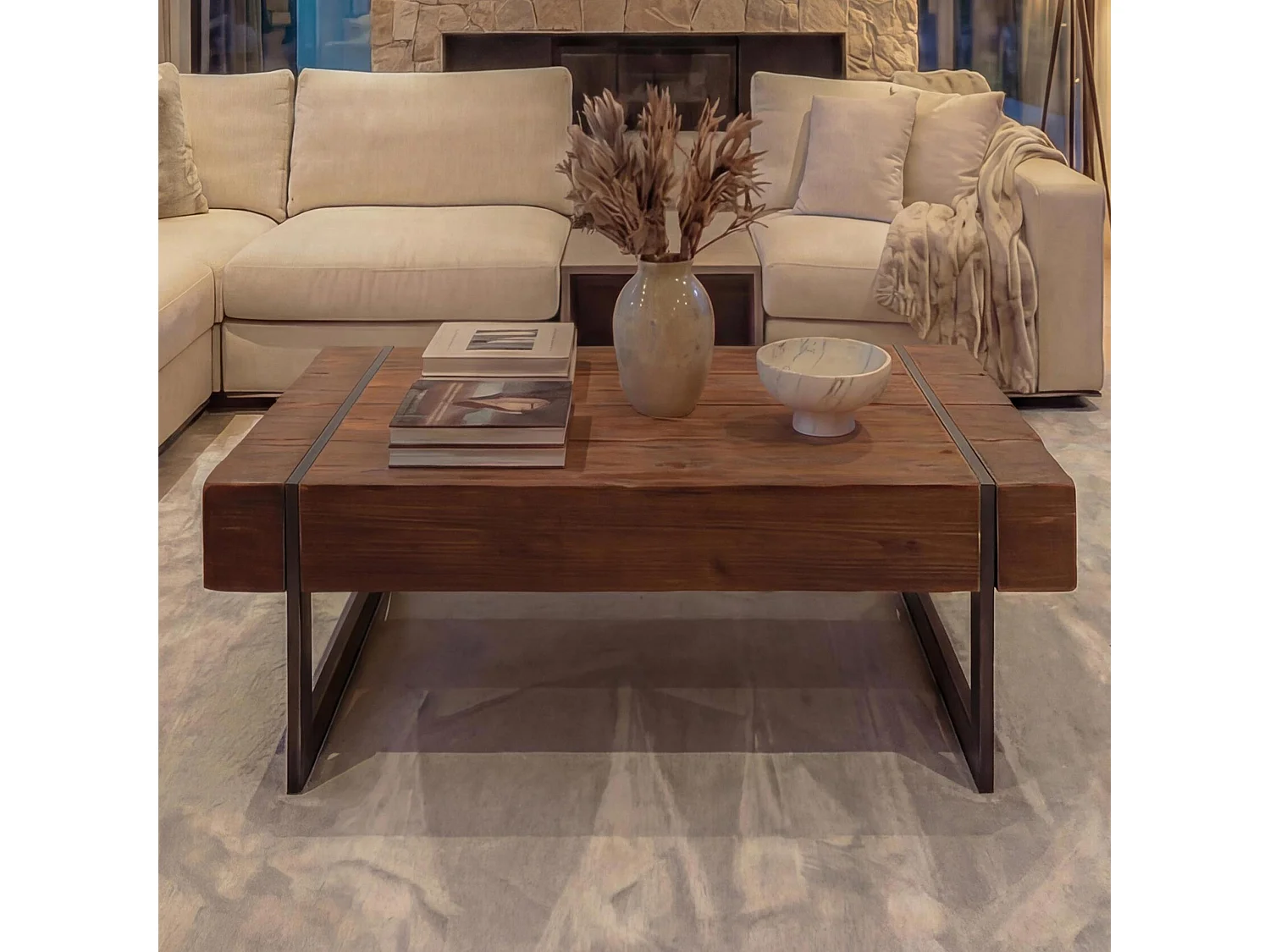 Couchtisch MCW-A15a, Braun