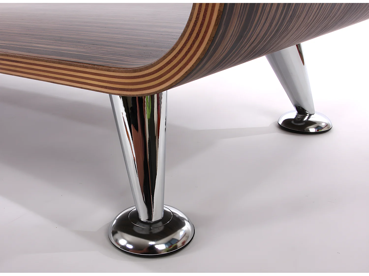 Table basse MCW-B97, Table basse de salon MCW-B97 Zebrano, 34x90x39cm, marron foncé