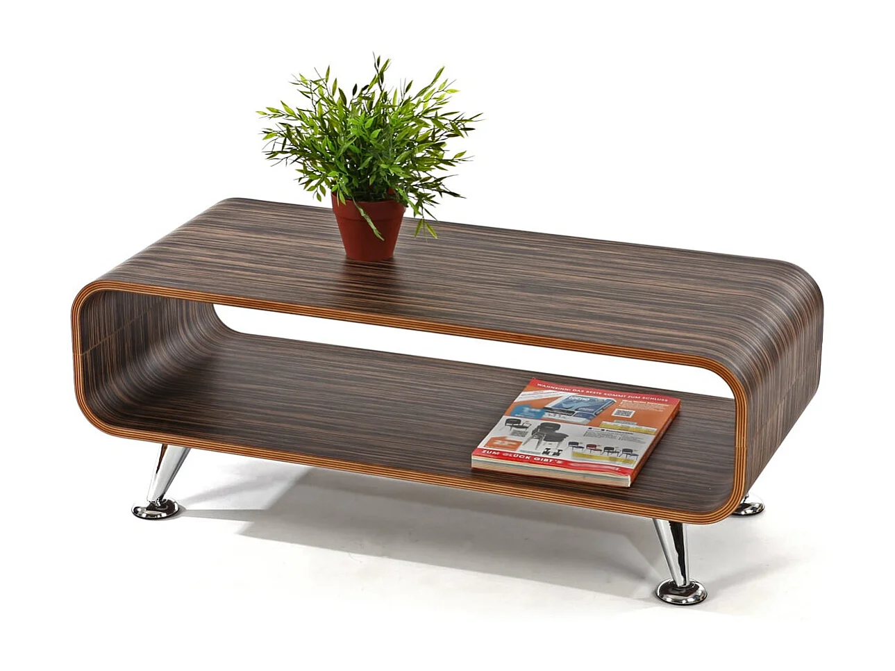Coffee table MCW-B97,  Dark brown zebra