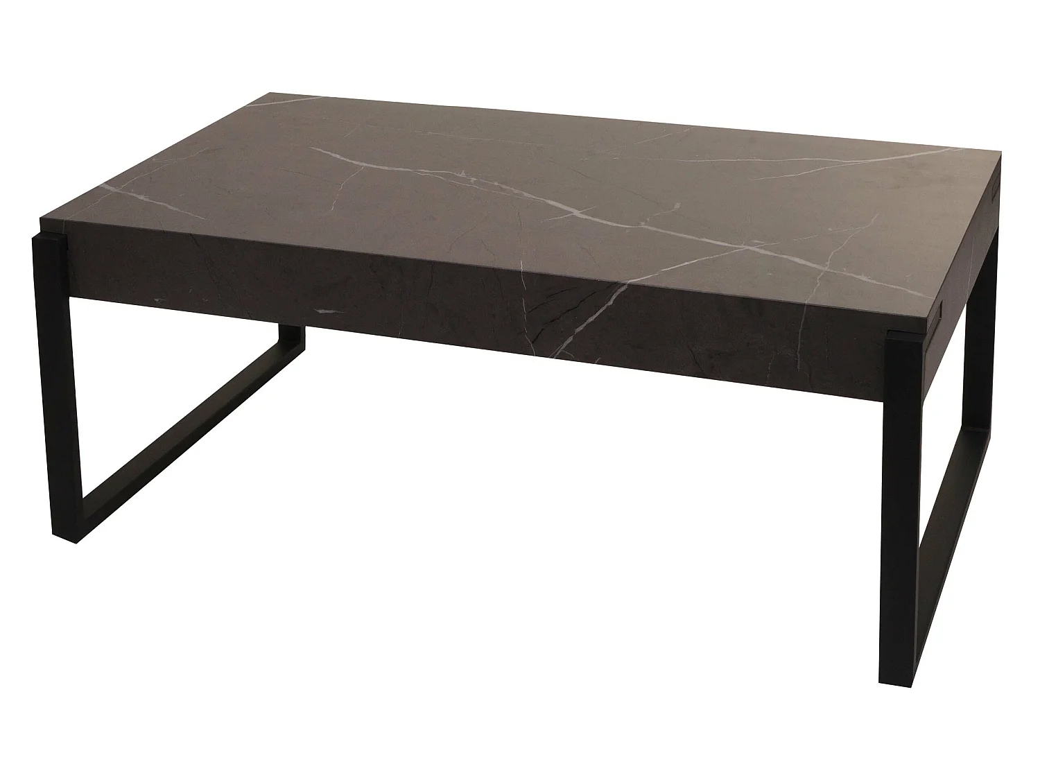 Table basse MCW-L53,  aspect marbre gris