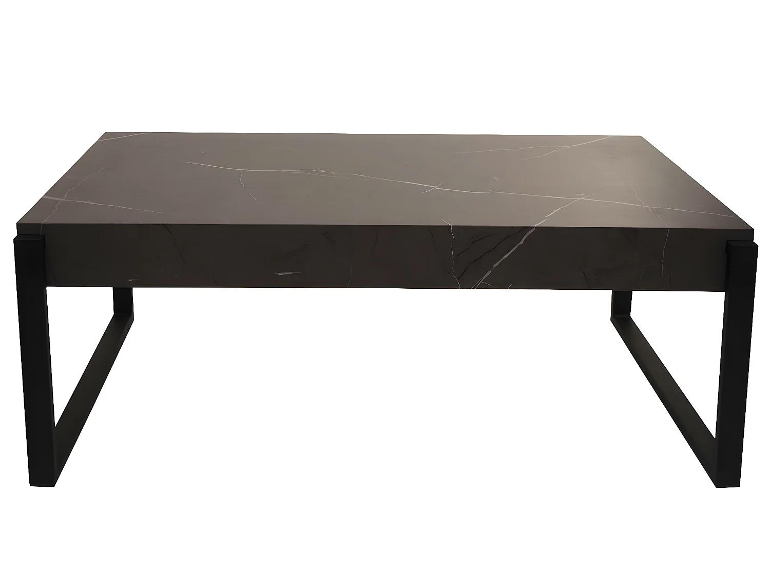 Table basse MCW-L53,  aspect marbre gris