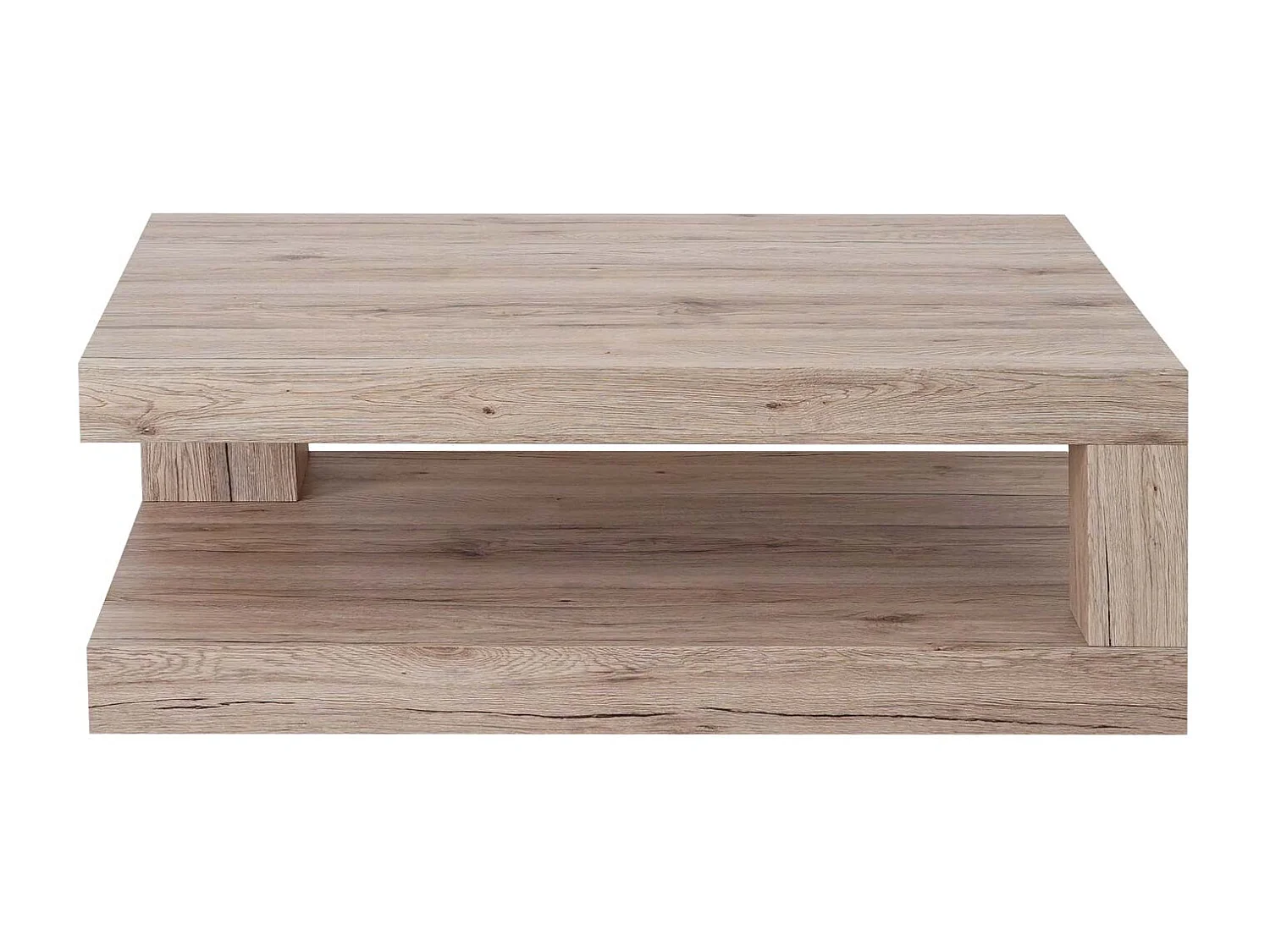 Table basse MCW-A32 Structure 3D,  aspect chêne Sanremo