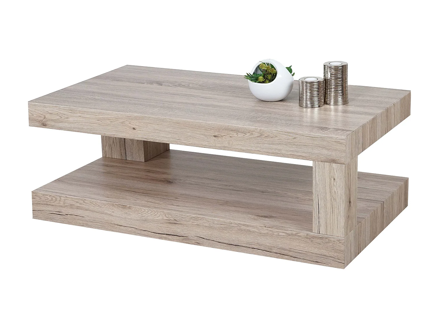 Salontafel MCW-A32 3D-structuur,  sanremo eiken look