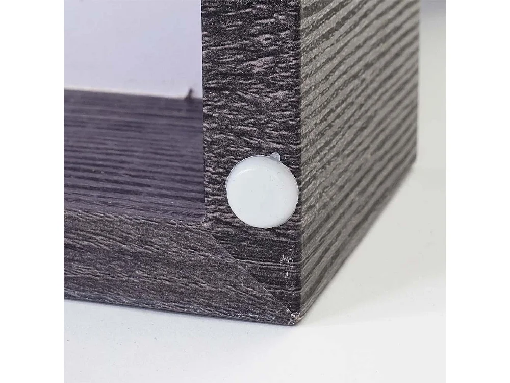 Salontafel MCW-A32 3D-structuur,  zwart eiken look