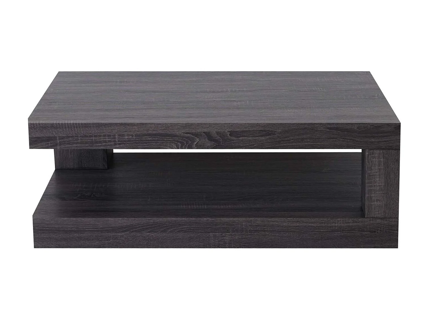 Salontafel MCW-A32 3D-structuur,  zwart eiken look