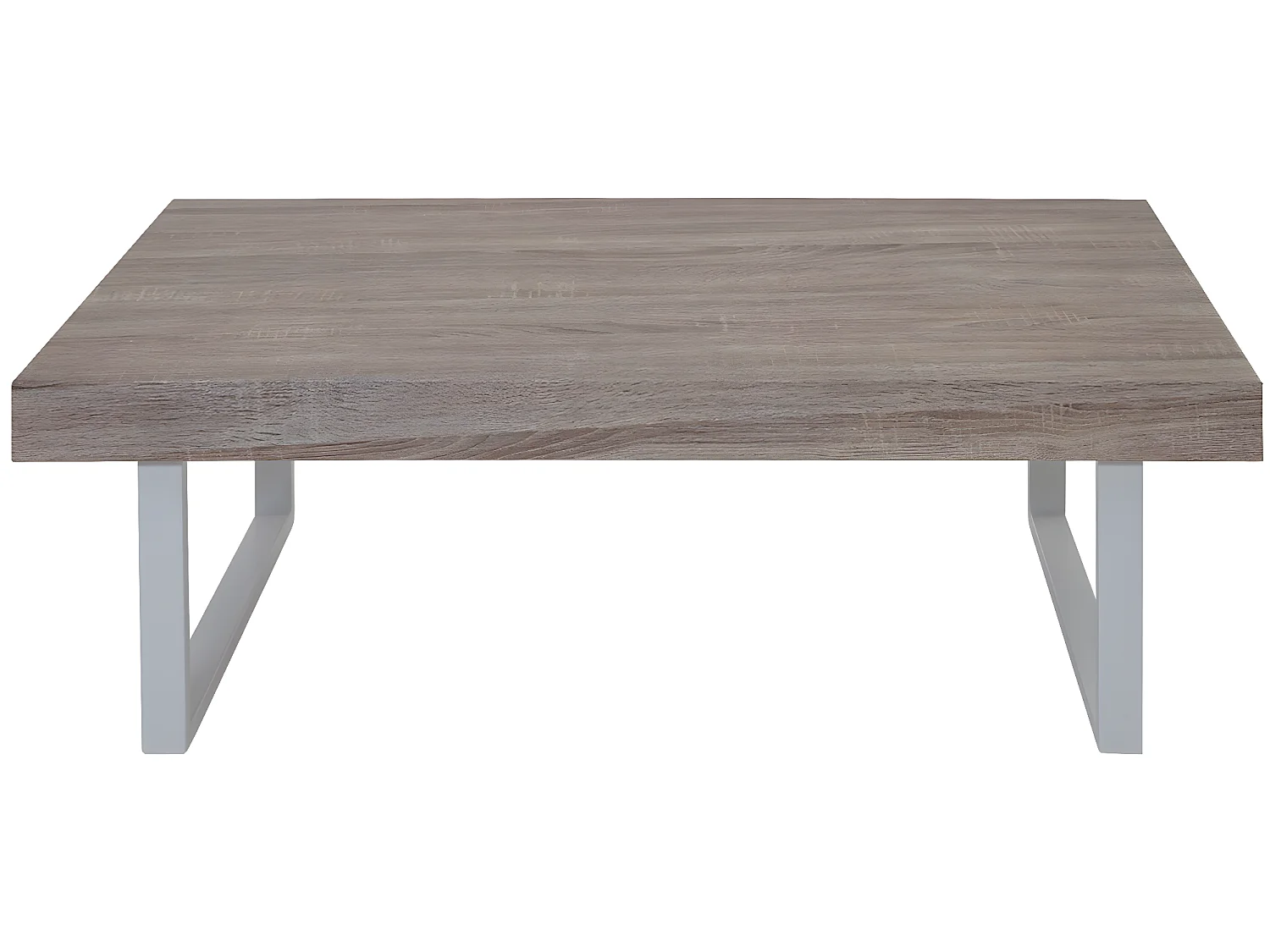 Couchtisch Genk  T576, Eiche, helle Metall-Füße