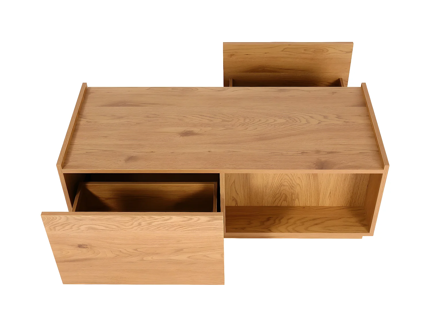 Table basse MCW-J78,  aspect chêne