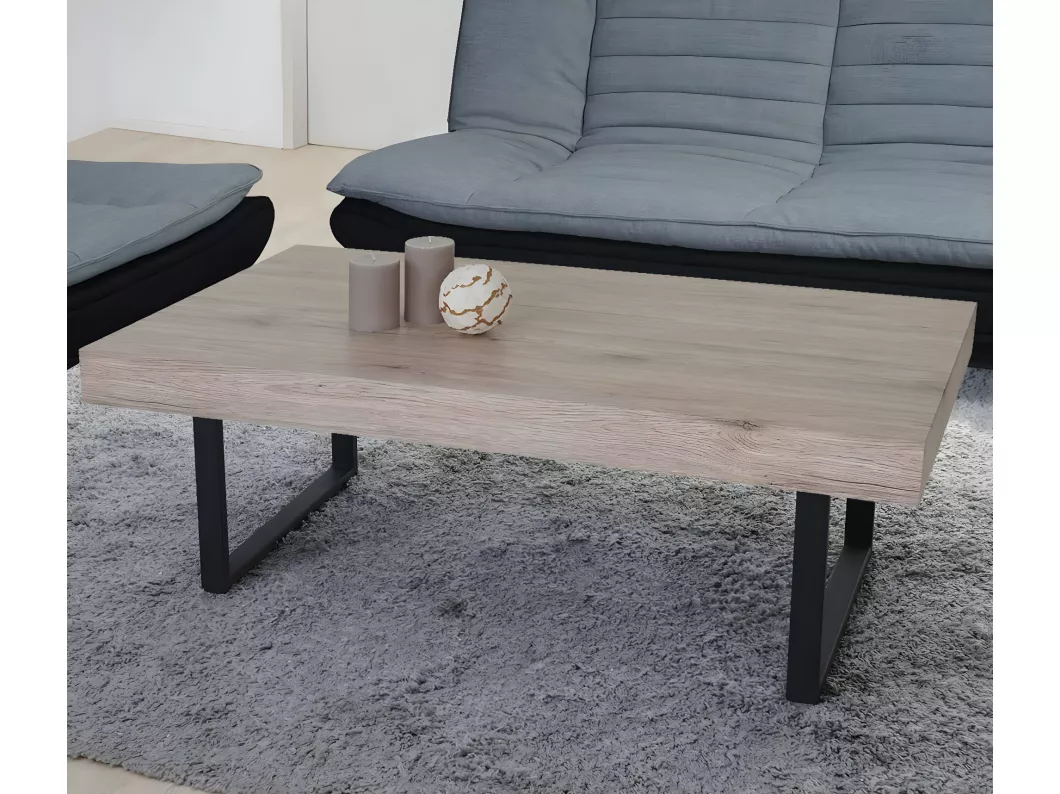 Kauf Unique Couchtisch Genk T576, San Remo, dunkle Metall-Füße