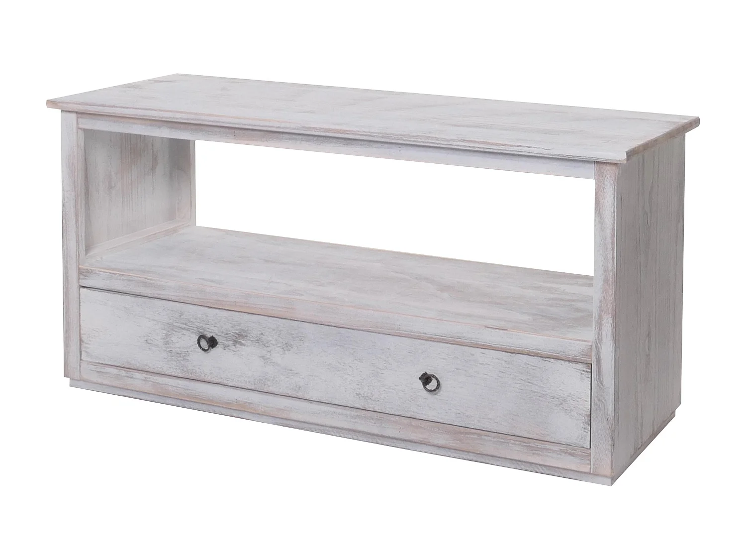 Mesa de centro estilo shabby,  blanco