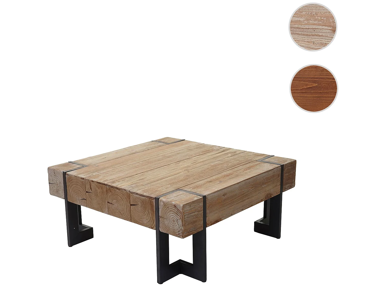 Stolik kawowy MCW-A15,  Naturalny kolor 70x70cm