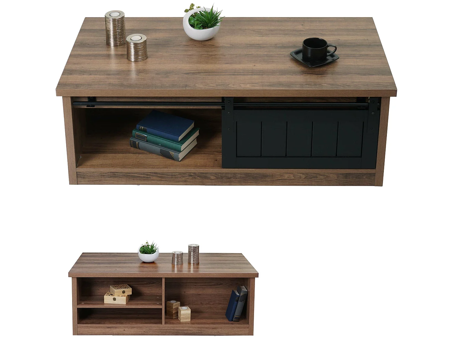 Salontafel MCW-K75,  bruin