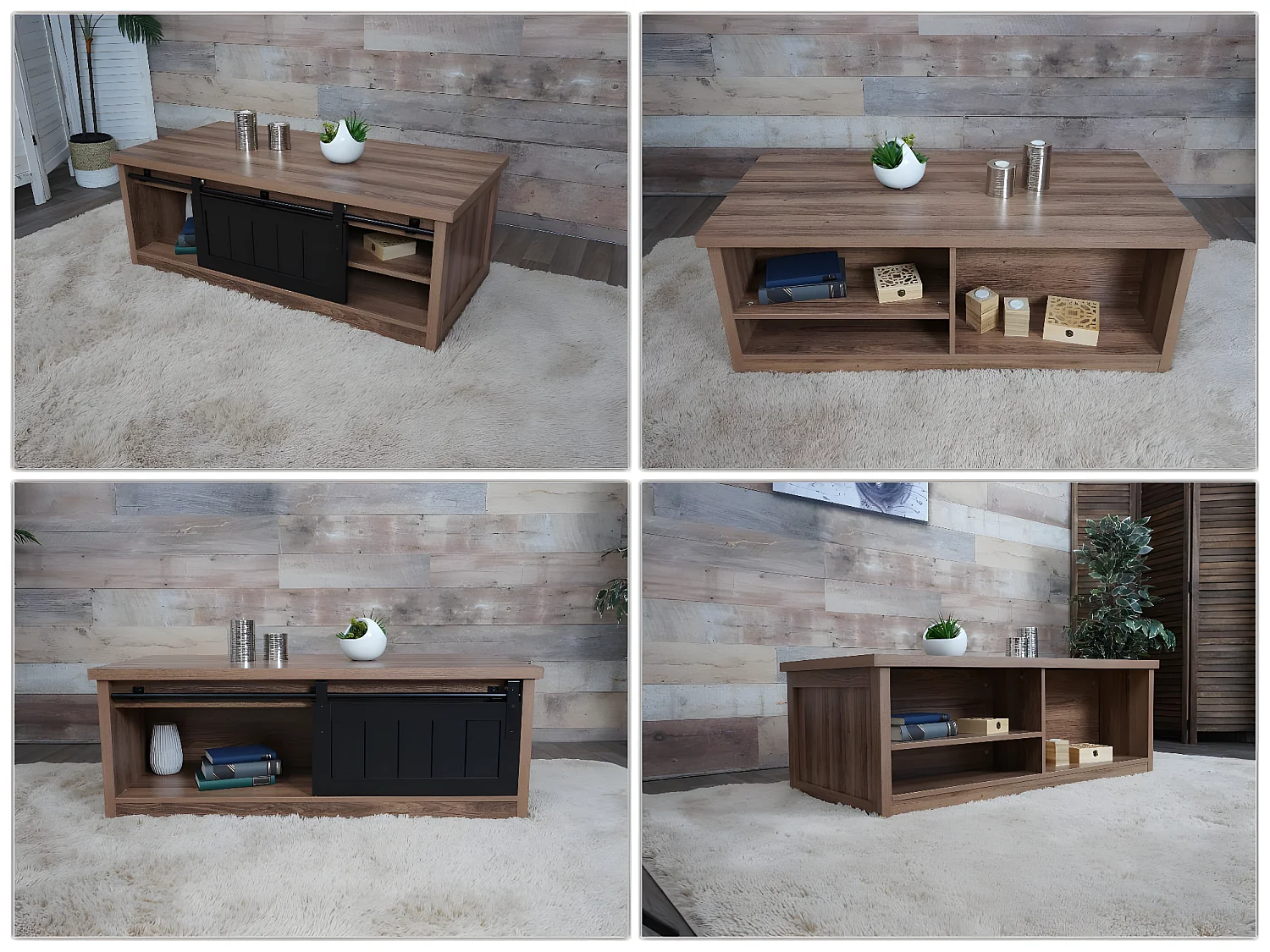 Salontafel MCW-K75,  bruin