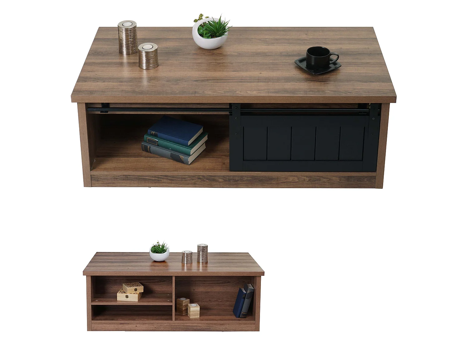 Sofabord MCW-K75,  brun