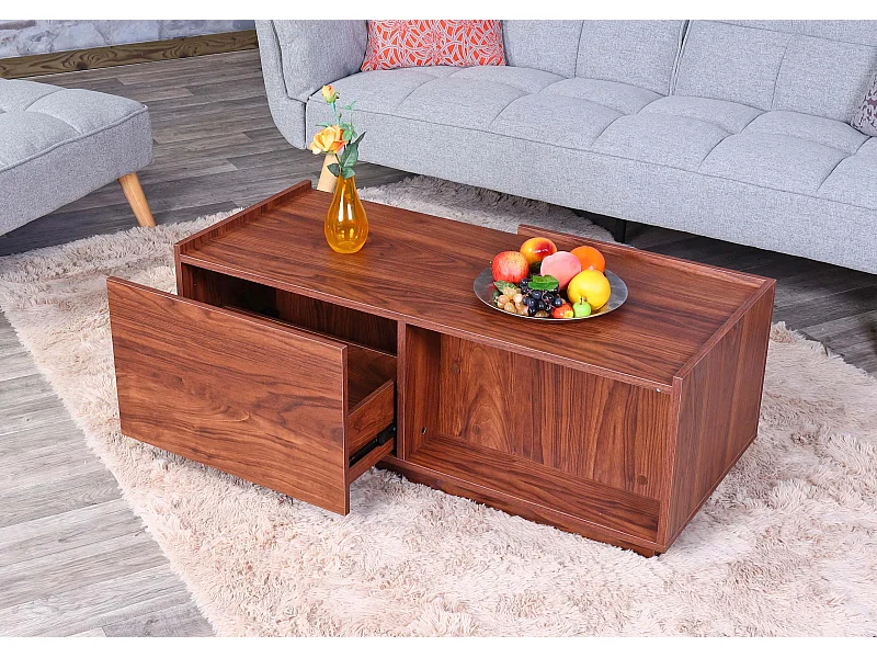 Table basse MCW-J78,  aspect noyer