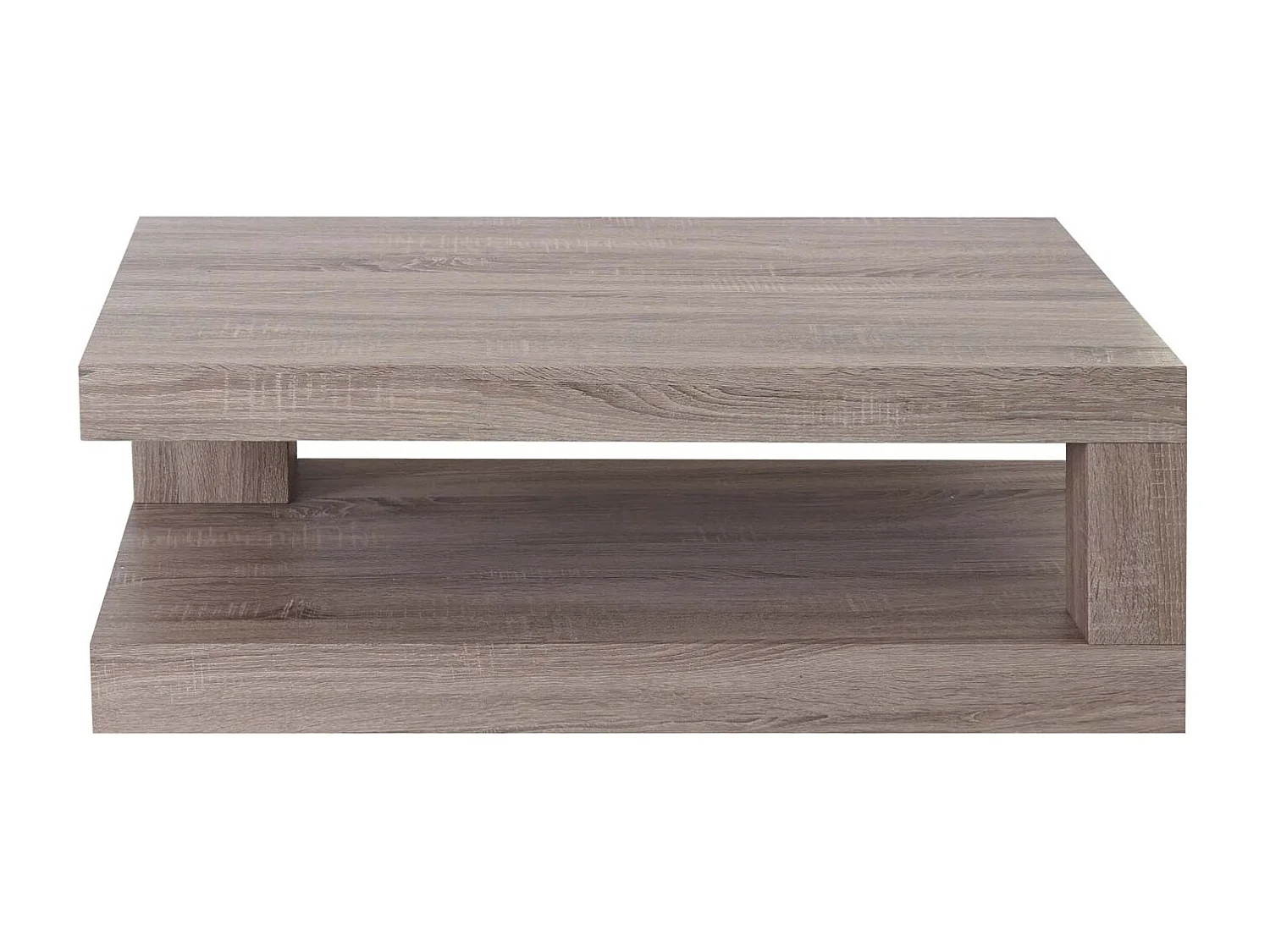 Table basse MCW-A32 Structure 3D,  aspect chêne foncé