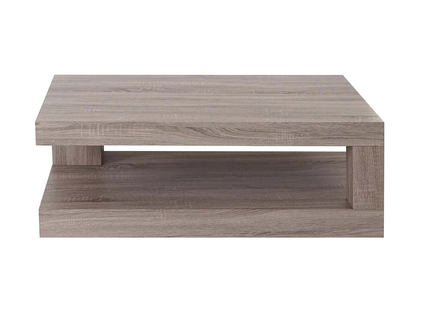 Table basse MCW-A32 Structure 3D,  aspect chêne foncé