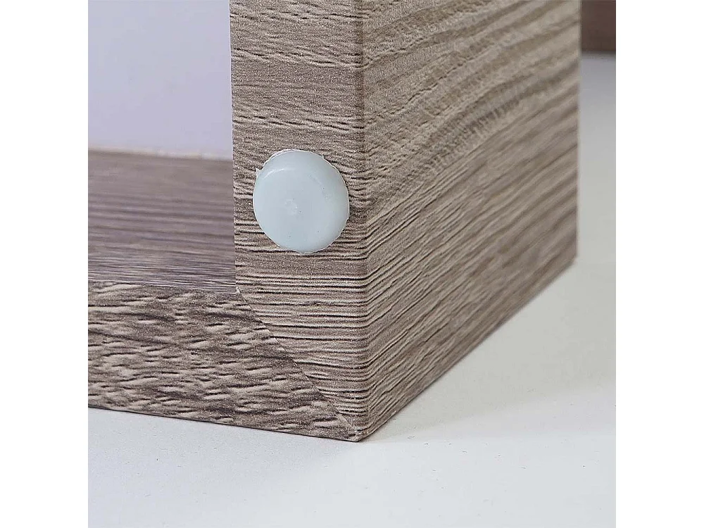 Table basse MCW-A32 Structure 3D,  aspect chêne foncé