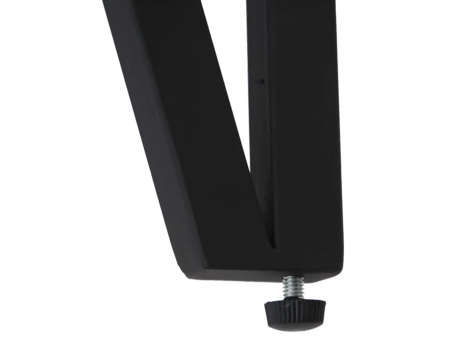 Table basse Genk T573,  chêne foncé, pieds métalliques foncés