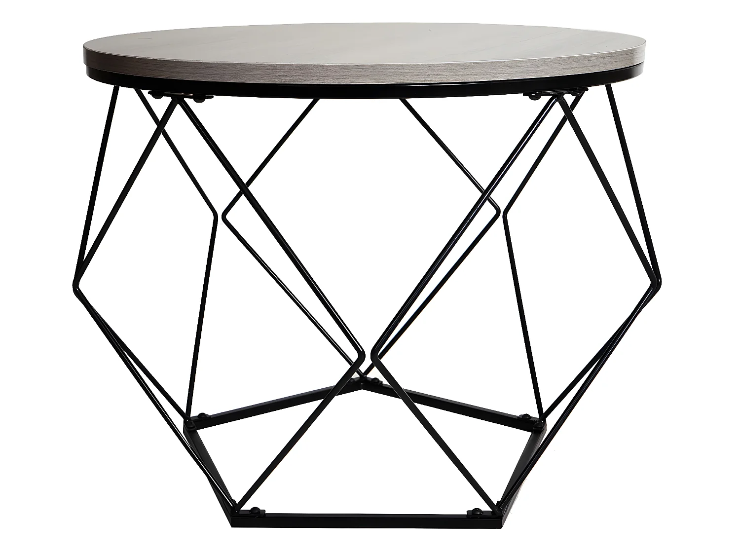 Ensemble de tables basses MCW-L37,  aspect chêne gris