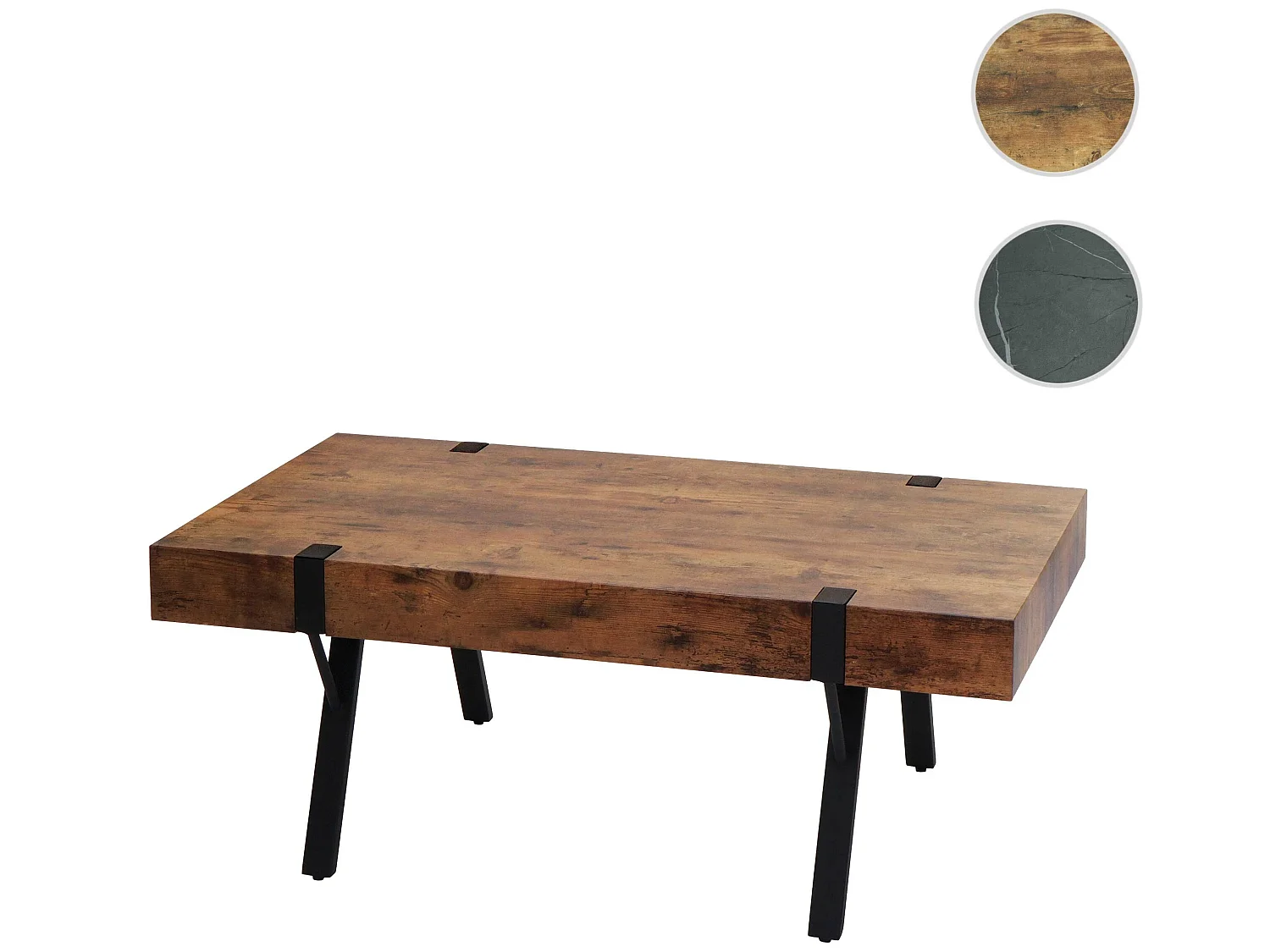 Table basse MCW-L54,  chêne sauvage foncé