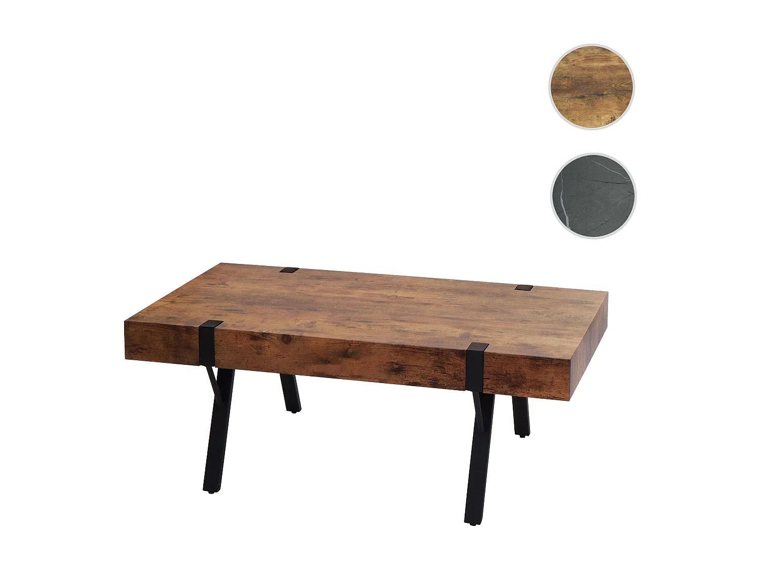 Stolik kawowy MCW-L54,  ciemny dziki dąb