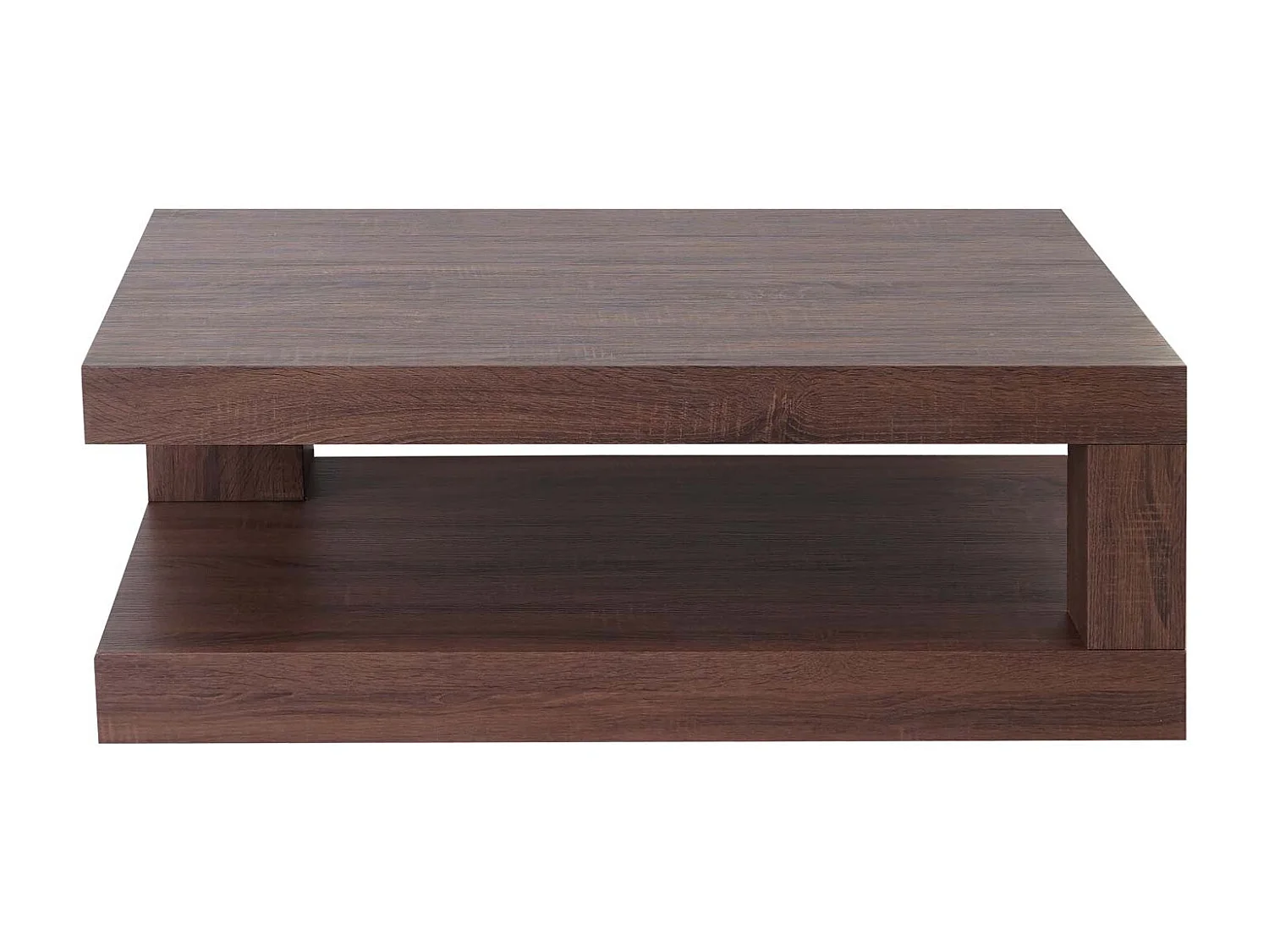 Table basse MCW-A32 Structure 3D,  aspect chêne marron