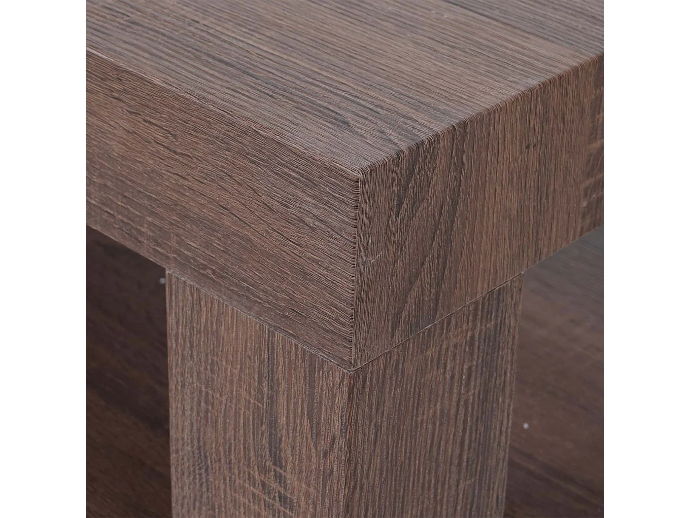 Table basse MCW-A32 Structure 3D,  aspect chêne marron
